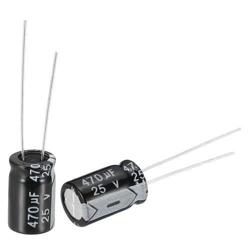 470uF 25V  Capacitor 85C 20% 10x12.5mm