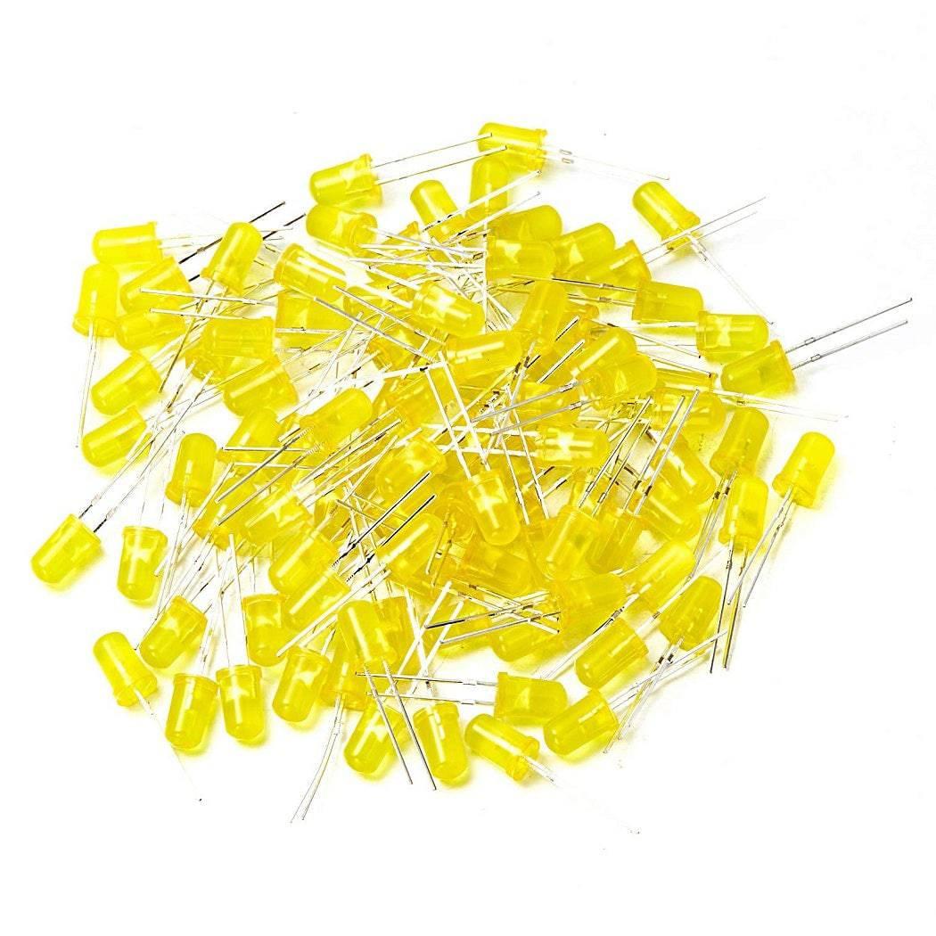 YELLOW LED 5mm DIFFUSED