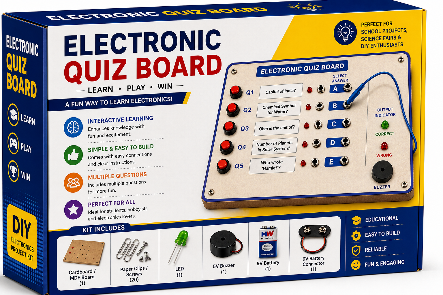 Electronic Quiz Board Kit