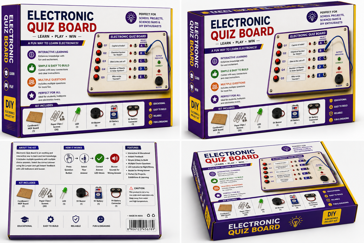 Electronic Quiz Board Kit