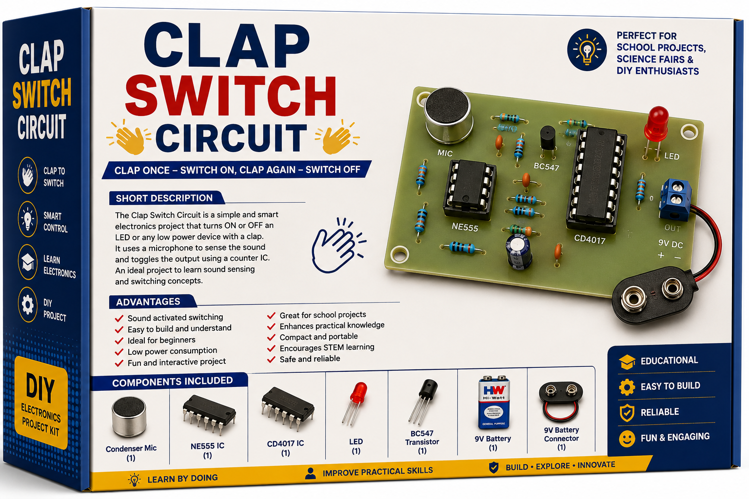 Clap Switch Circuit Kit