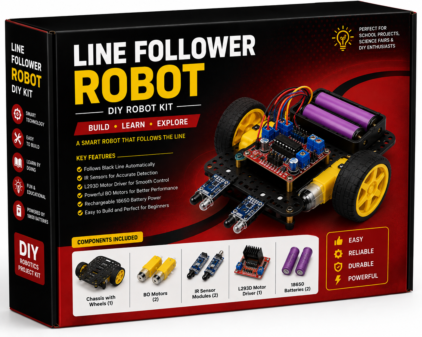 Line Follower Robot Kit