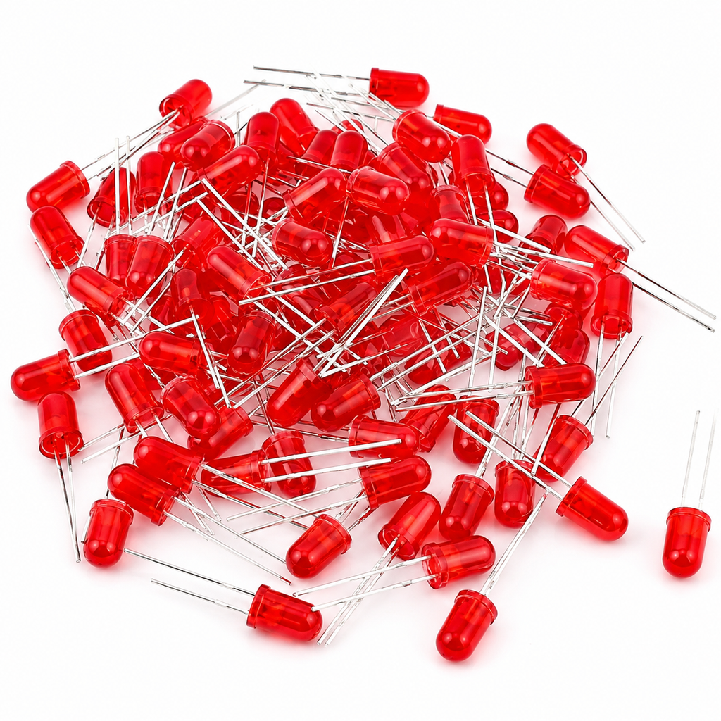 RED 5mm LED DIFFUSED