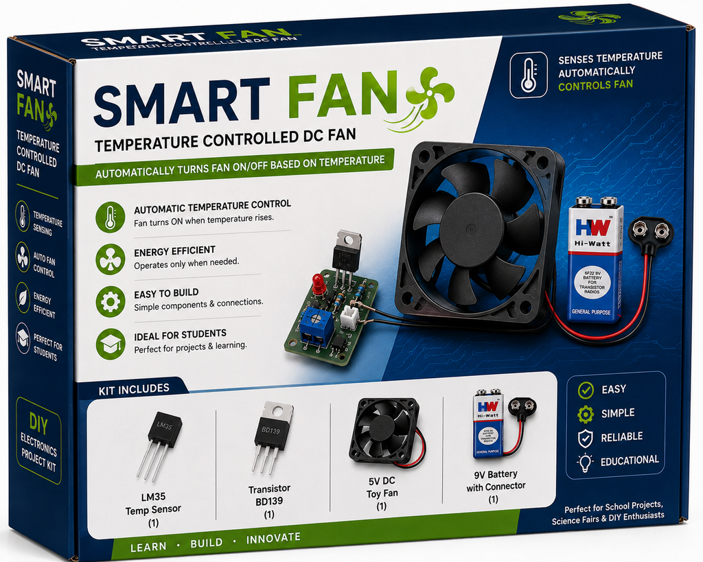 Smart Fan (Temperature Controlled DC Fan) KIT