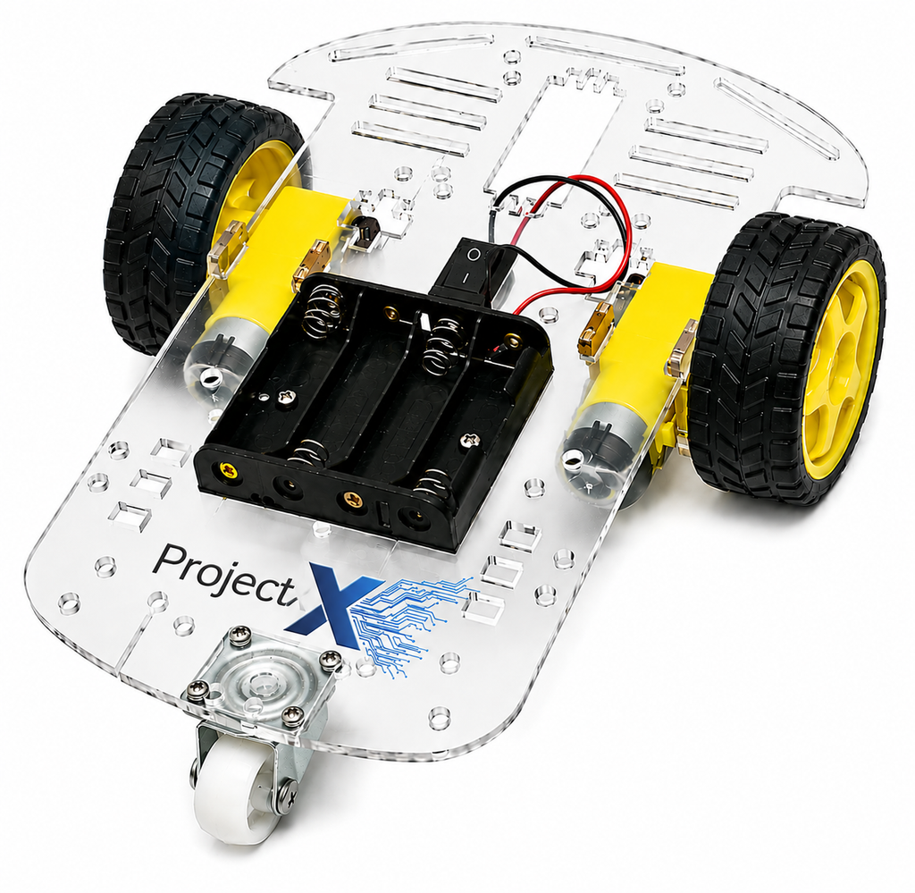 2WD Motor Smart Robot Car Chassis Kit DIY Transparent UNASSEMBLED
