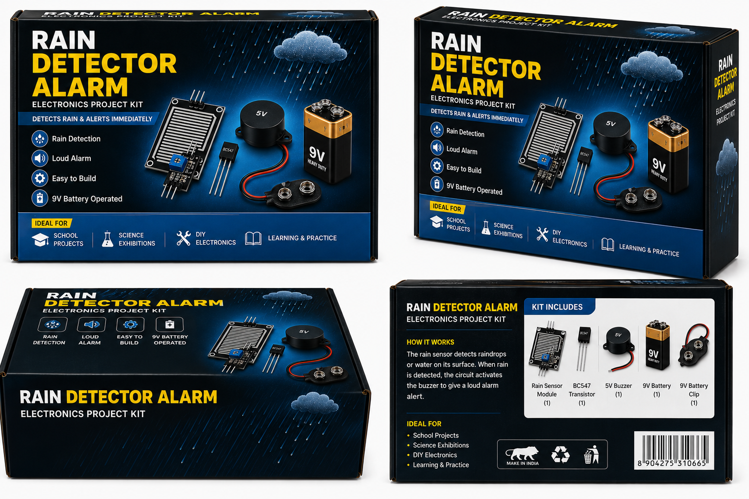 Rain Detector Alarm Kit