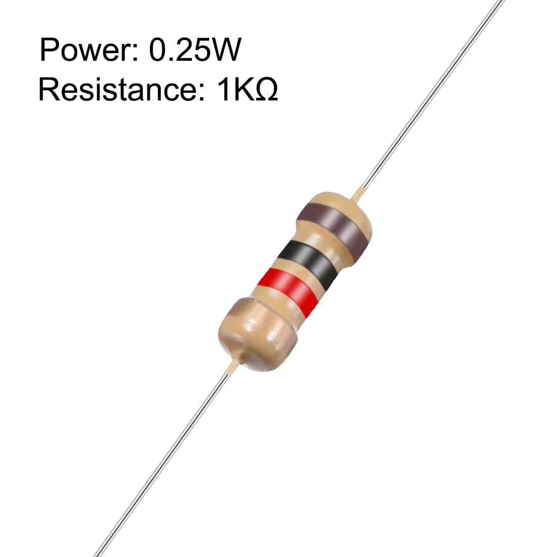 1K 0.25W RESISTOR CFR TOLERANCE 5% BBRG Watts