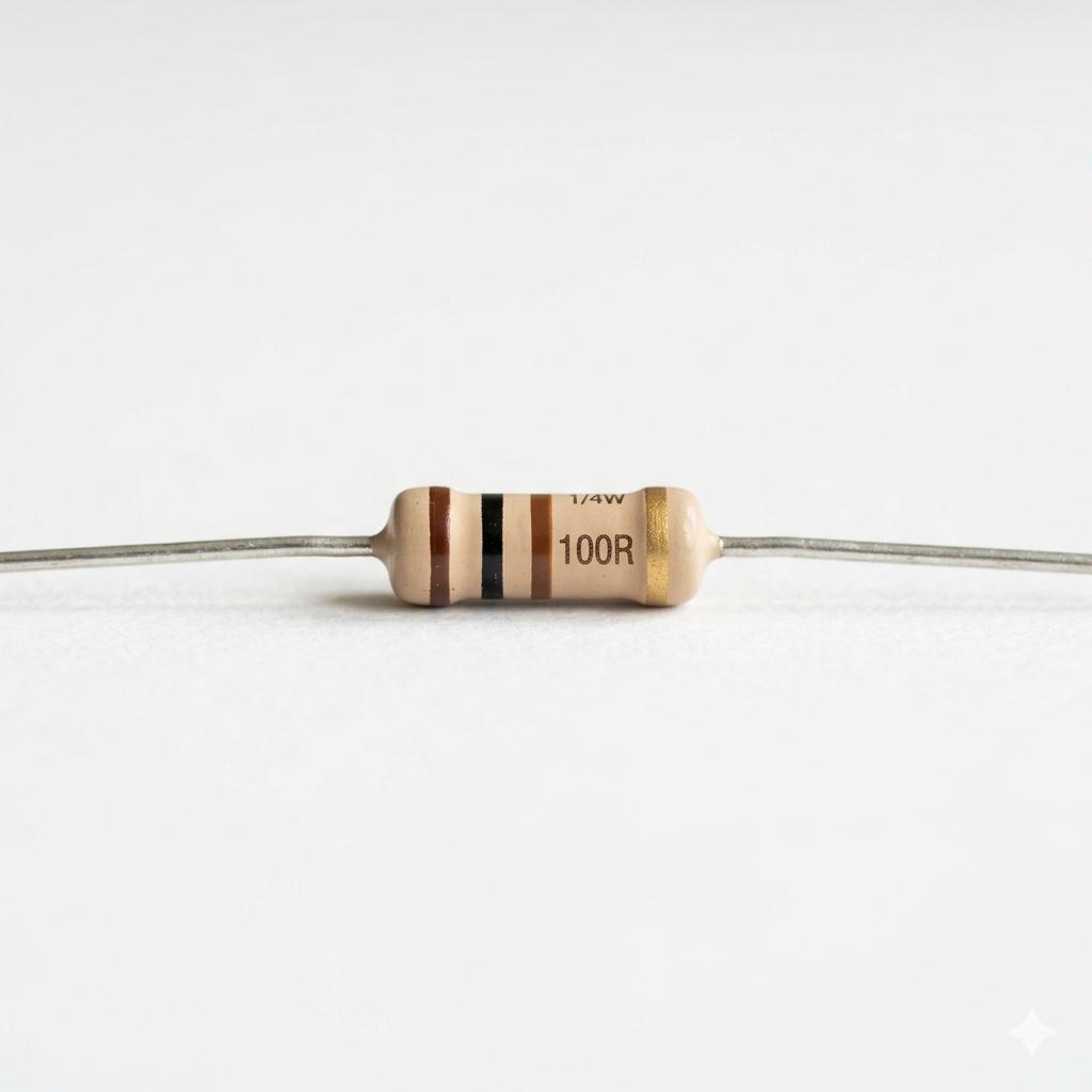 100 OHM 0.25W RESISTOR CFR tolerance 5% 100E 100R Watts