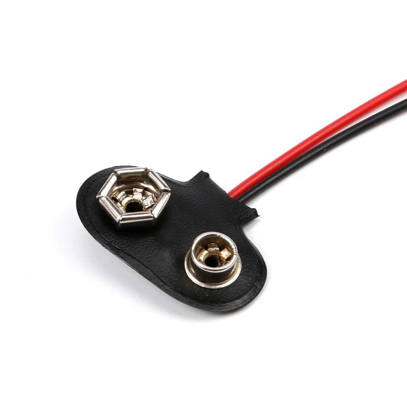 9V battery snap on clip connector Holder 10CM Lead