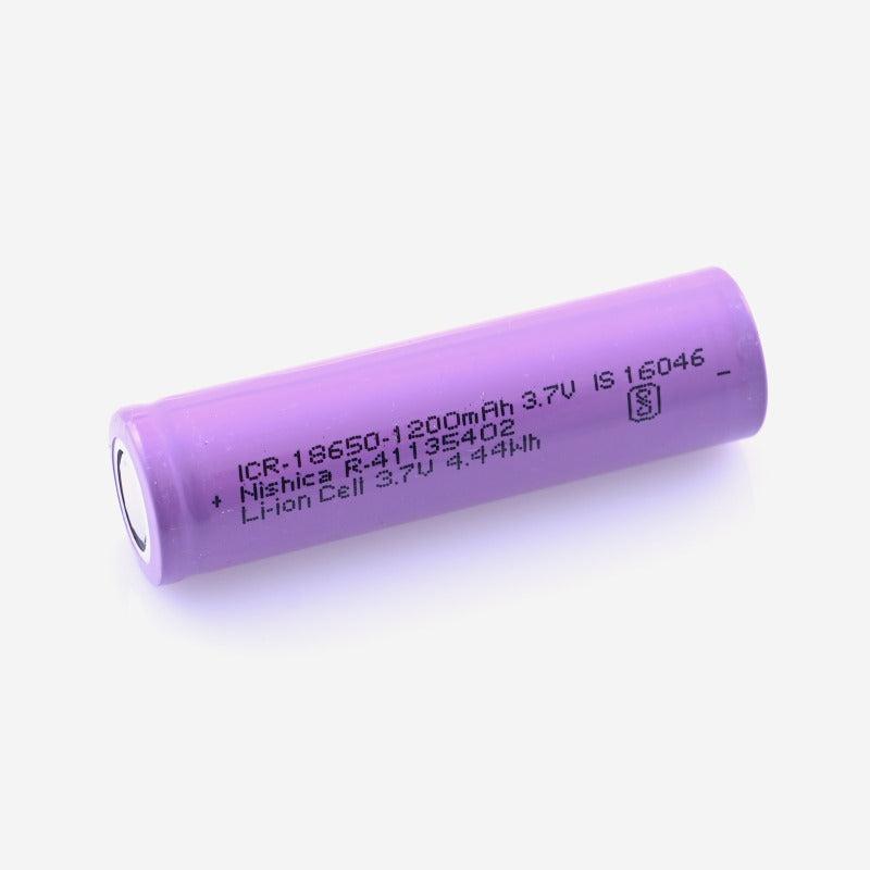 3.7V 1200mAh 18650 Li-ion Battery