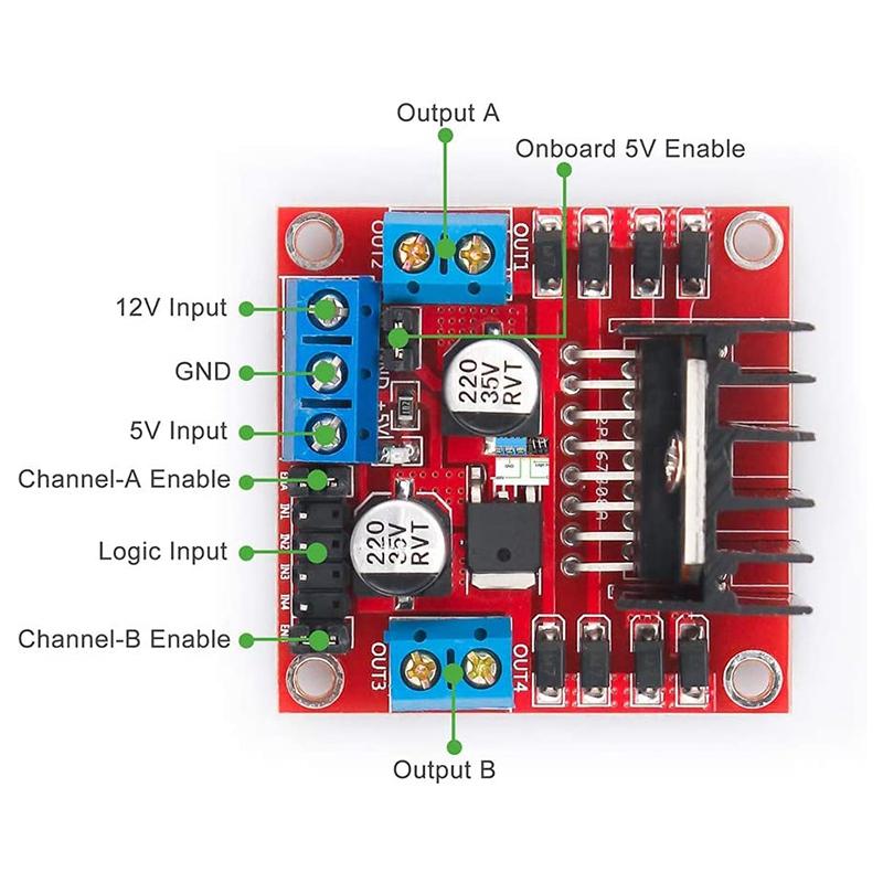 L298N 2A Motor Driver Module