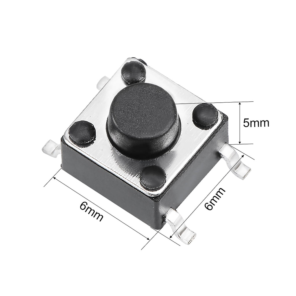 6X6X5mm Micro switch 4 pin Tactile Push Button