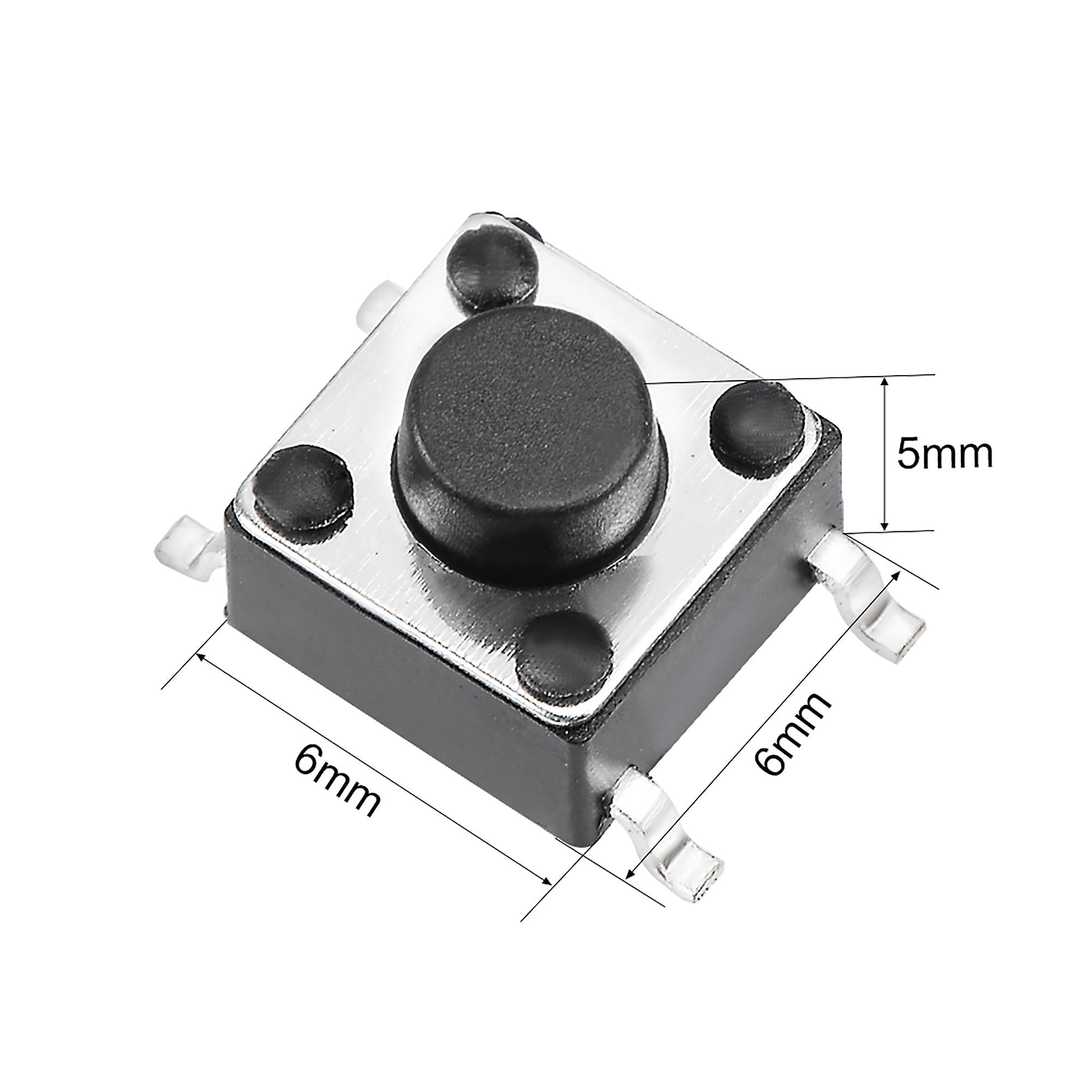 6X6X5mm Micro switch 4 pin Tactile Push Button
