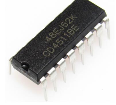 CD4511BD DIP16 HLF BCD TO 7-SEGMENT DECODER DRIVER