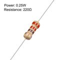 220 OHM 0.25W RESISTOR CFR 5% 220E 220R watts