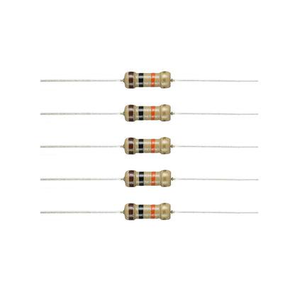 1K 0.25W RESISTOR CFR TOLERANCE 5% BBRG Watts