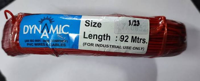 Red 1/23 92 meter Single Strand Wire GAUGE 23